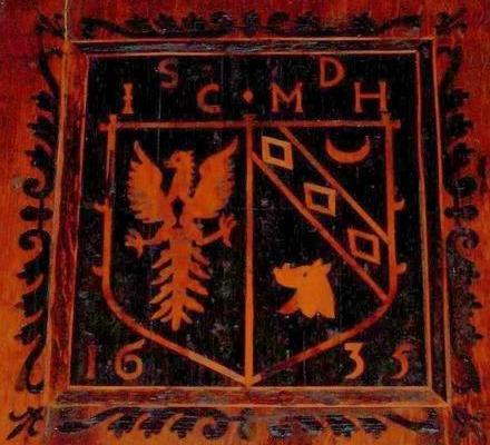 arms of Carnegie and Halyburton in kirk