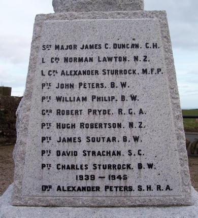 War memorial side three