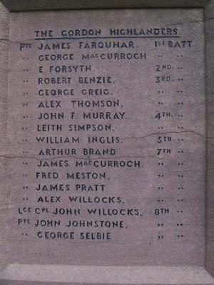 War memorial side one