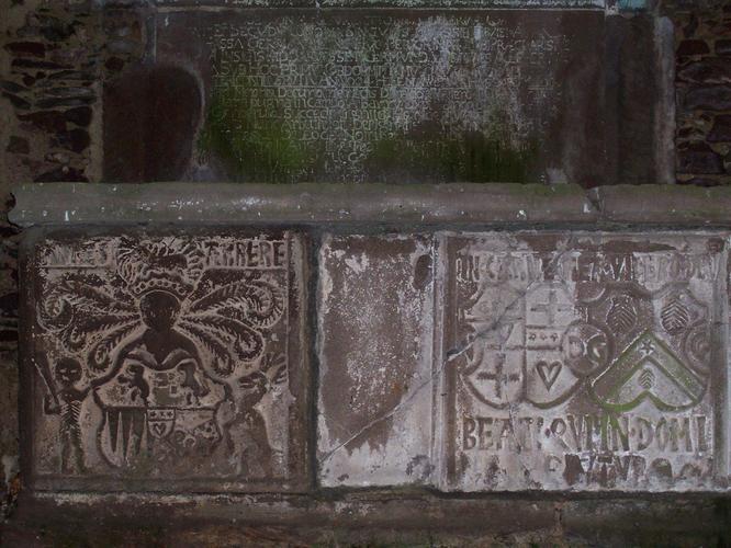 Second view of monument in Glenbervie Aisle