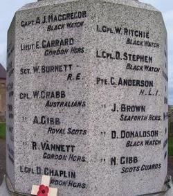 Inverkeilor war memorial 1