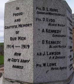 Inverkeilor war memorial 2
