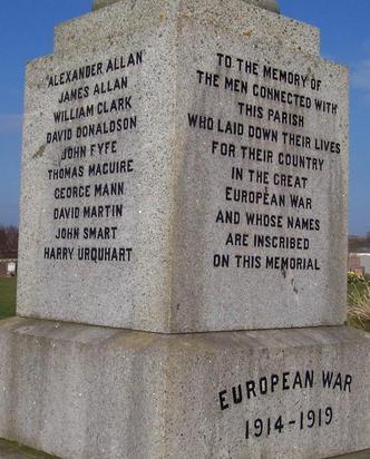 War memorial sides one and two