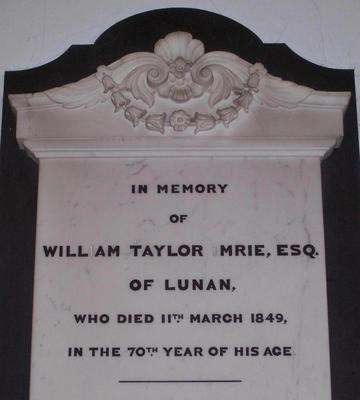 William Taylor Imrie monument