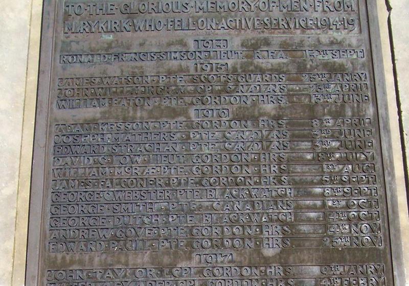 First World War memorial 1914-16