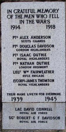 Maryton war memorial one