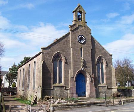 Newbigging Kirk in parish of Monikie
