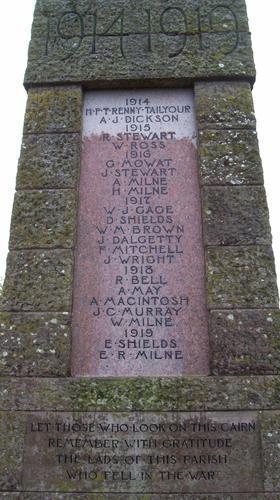 Hillside WW1 war memorial