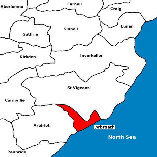 map of Arbroath
