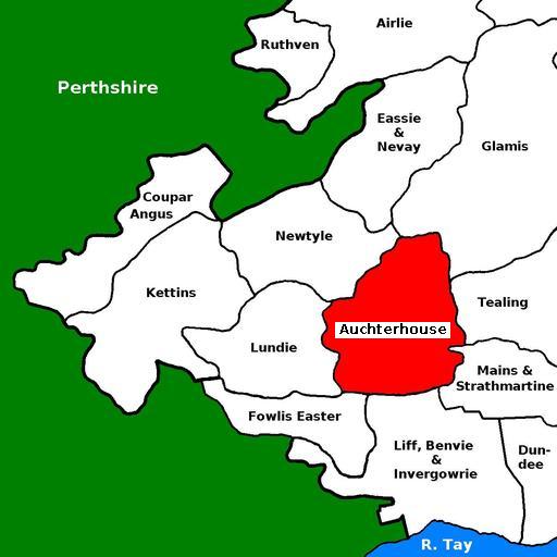 map of Auchterhouse
