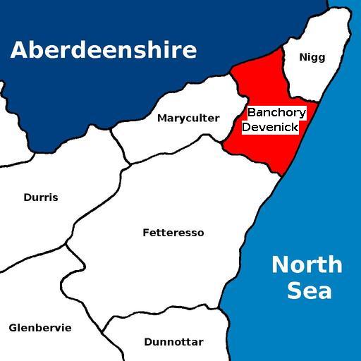 map of Banchory Devenick
