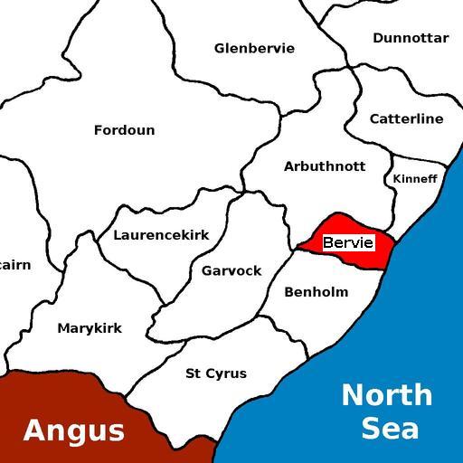 map of Bervie