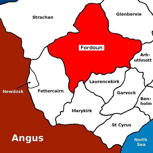map of Fordoun